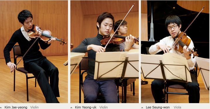 Kim Jae-yeong /Violin, Kim Yeong-uk / Violin , Lee Seung-won / Viola