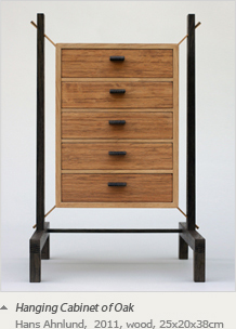 Hanging Cabinet of Oak Hans Ahnlund, 2011; wood, 25x20x38cm