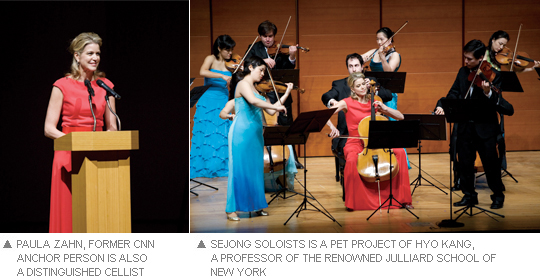 Sejong Soloists Feature Paula Zahn and Masterpiece Instruments