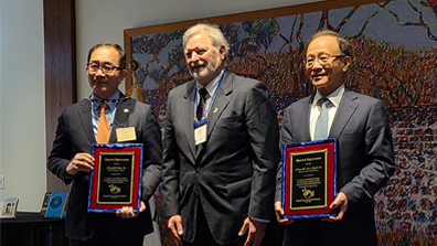 KF Received Appreciation Plaque from U.S. Peace Corps at Its 60th Anniversary Reunion Meeting